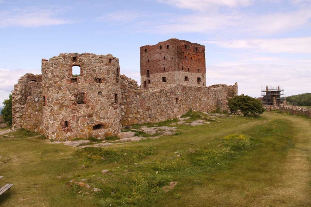 Ruiny twierdzy Hammershus na wyspie Bornholm